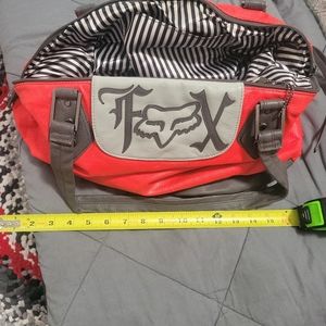 Fox bright orange handbag